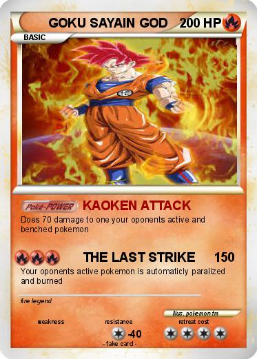 Pokemon GOKU SAYAIN GOD