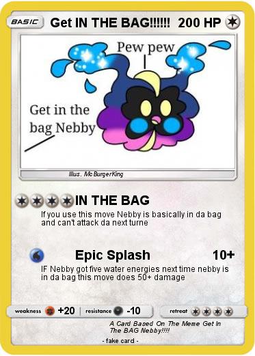 Pokemon Get IN THE BAG!!!!!!