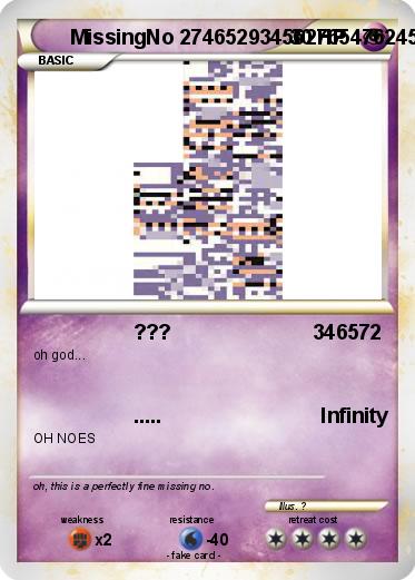 Pokemon MissingNo 2746529345627654762457676457632354
