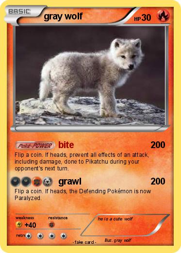 Pokemon gray wolf