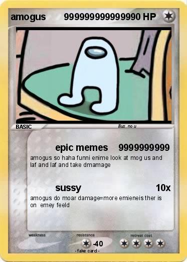 Pokemon amogus       9999999999999