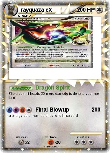 Pokemon rayquaza eX