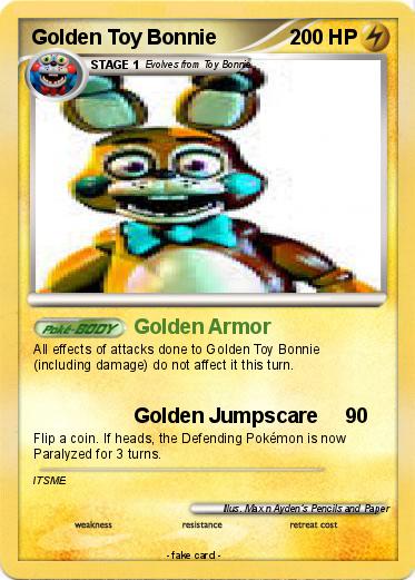 Pokemon Golden Toy Bonnie