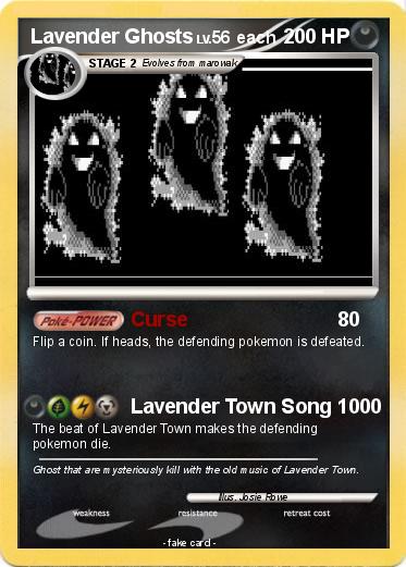 Pokemon Lavender Ghosts