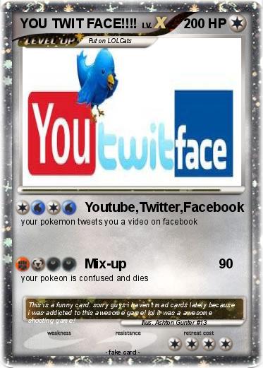 Pokemon YOU TWIT FACE!!!!