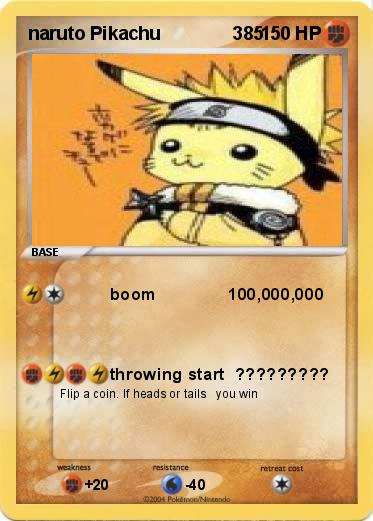 Pokemon naruto Pikachu              385 