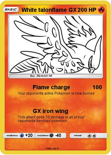 Pokemon White talonflame GX