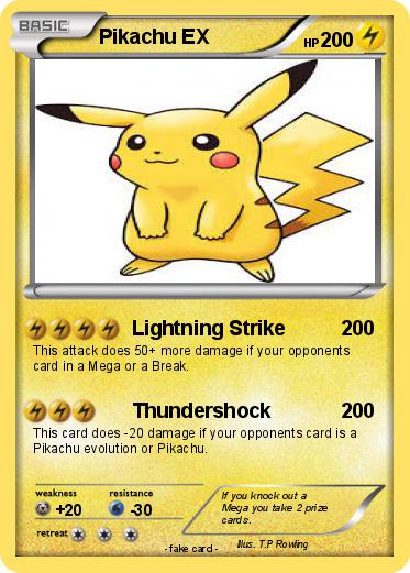 Pokemon Pikachu EX