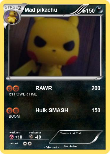 Pokemon Mad pikachu