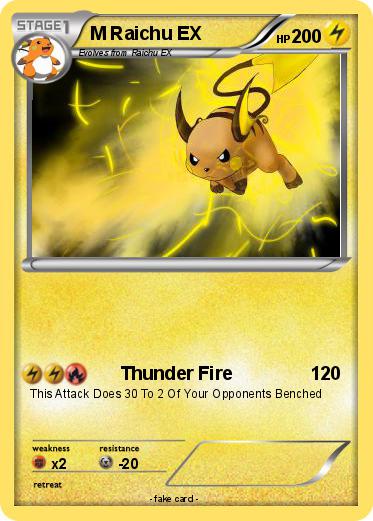 Pokemon M Raichu EX