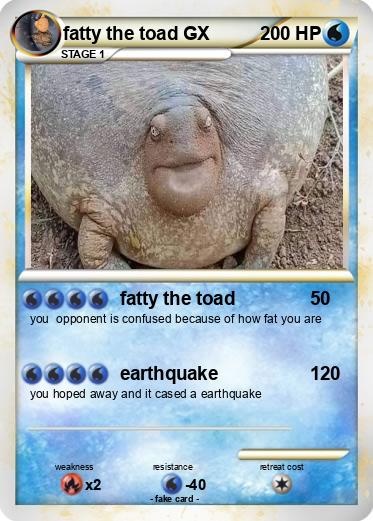 Pokemon fatty the toad GX