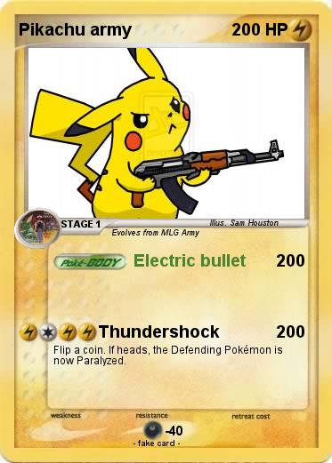 Pokemon Pikachu army