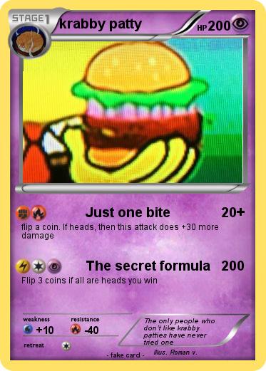 Pokemon krabby patty