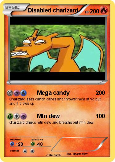 Pokemon Disabled charizard