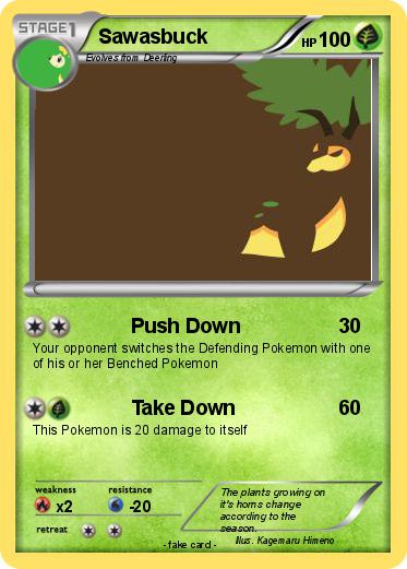 Pokemon Sawasbuck
