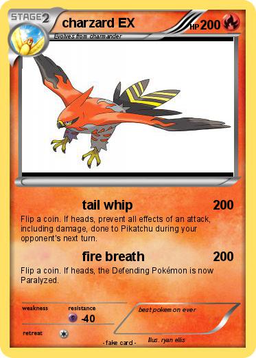 Pokemon charzard EX