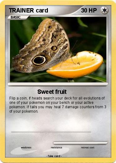 Pokemon TRAINER card