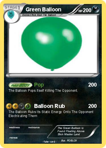 Pokemon Green Balloon