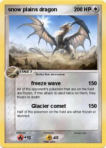 Pokemon snow plains dragon