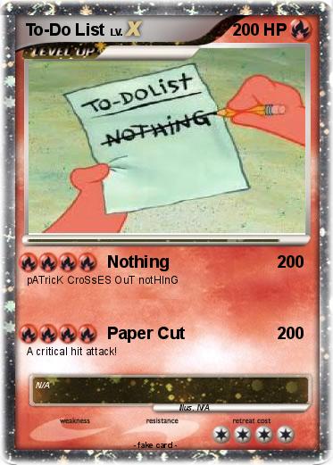 Pokemon To-Do List