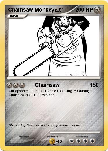 Pokemon Chainsaw Monkey