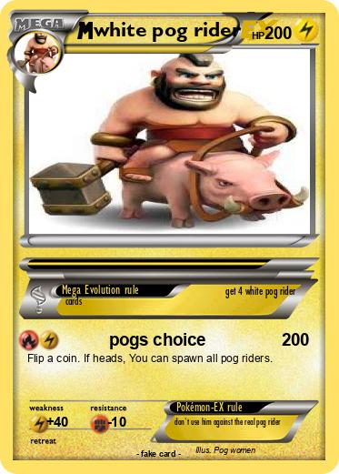 Pokemon white pog rider