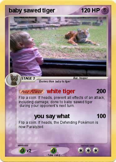 Pokemon baby sawed tiger
