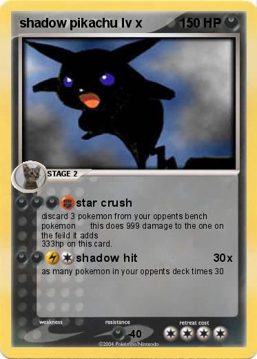 Pokemon shadow pikachu lv x
