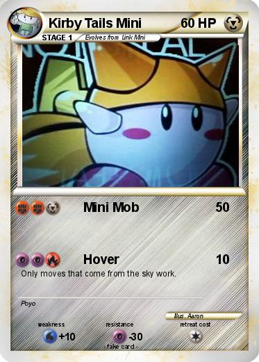 Pokemon Kirby Tails Mini