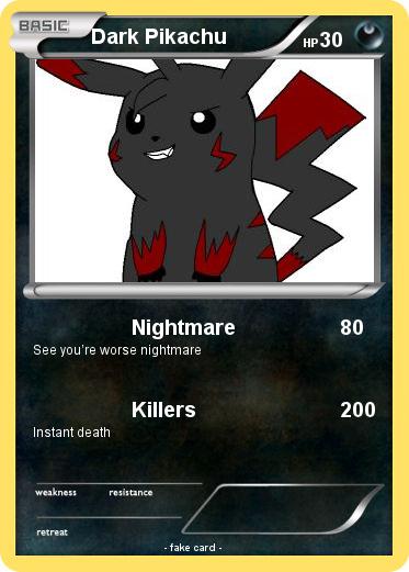 Pokemon Dark Pikachu