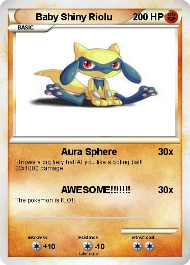 Pokemon Baby Shiny Riolu