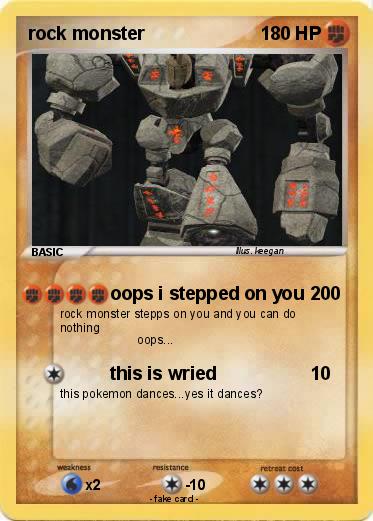 Pokemon rock monster