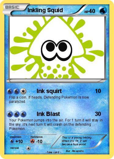 Pokemon Inkling Squid