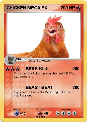 Pokemon CHICKEN MEGA EX