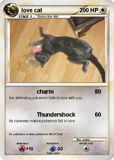 Pokemon love cat