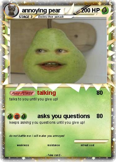 Pokemon annoying pear