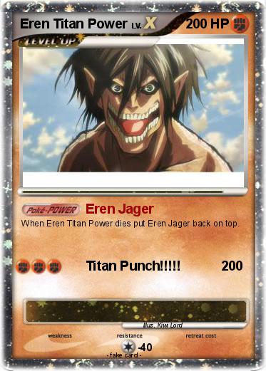 Pokemon Eren Titan Power