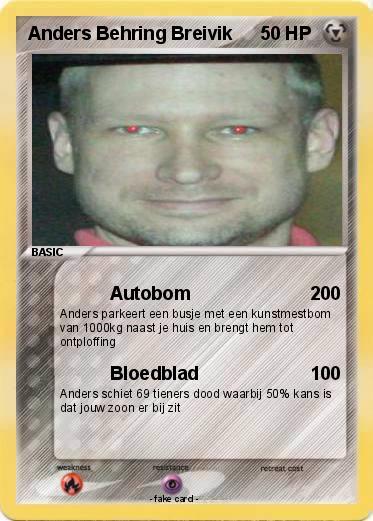 Pokemon Anders Behring Breivik