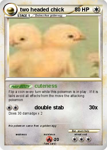 Pokemon two headed chick
