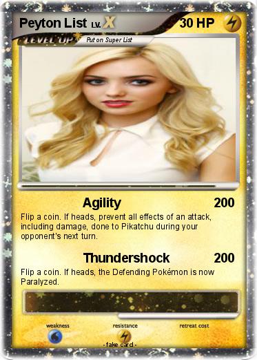 Pokemon Peyton List