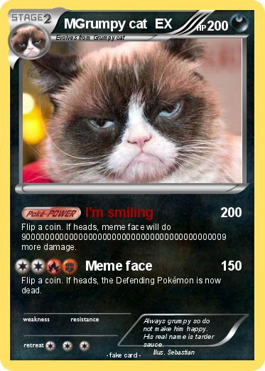 Pokemon MGrumpy cat  EX