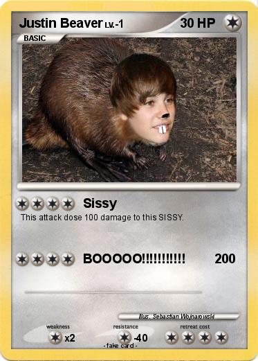 Pokemon Justin Beaver
