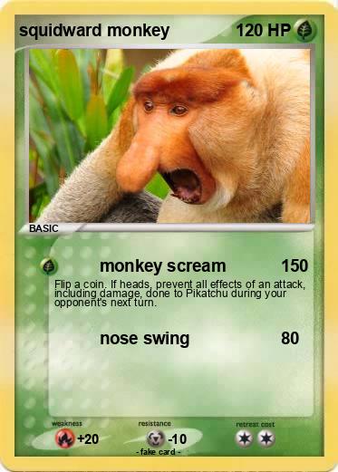 Pokemon squidward monkey
