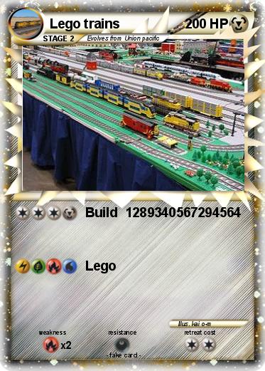 Pokemon Lego trains