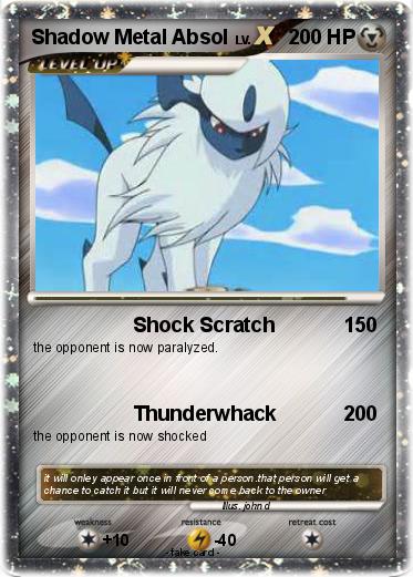 Pokemon Shadow Metal Absol