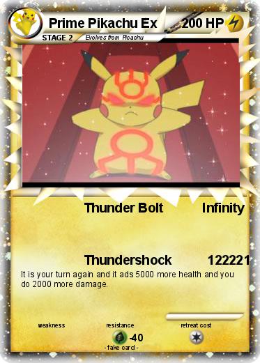 Pokemon Prime Pikachu Ex