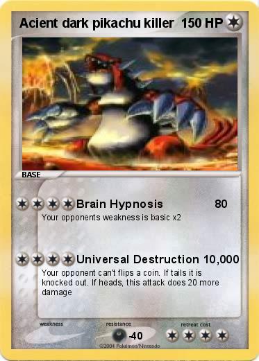 Pokemon Acient dark pikachu killer 