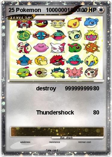 Pokemon 25 Pokemon   10000001000