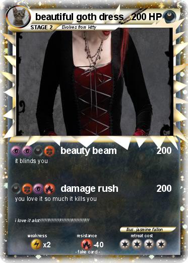 Pokemon beautiful goth dress