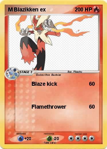 Pokemon M Blazikken ex